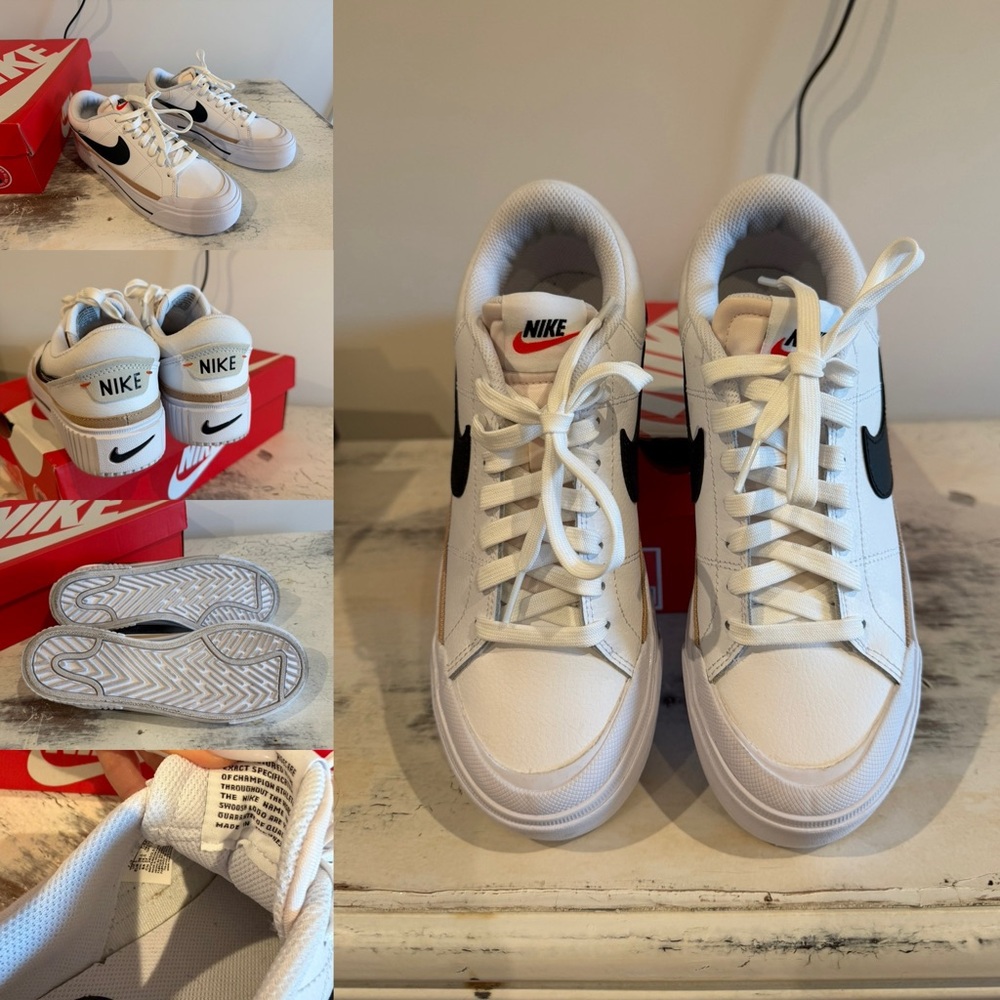 Nike White Court Legacy Lift Low-Top Sneakers Women’s 7.5